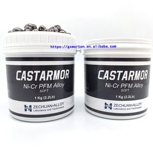 Laboratorio odontoiatrico colata <span class=keywords><strong>Pfm</strong></span> in metallo morbido per colata integrale in porcellana corona ponte Ni-Cr <span class=keywords><strong>PFM</strong></span> lega in acciaio morbido ZECHUAN CASTARMOR in lega - Product Image 2