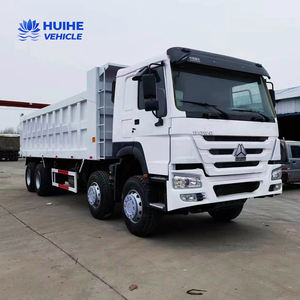 Truk Bekas Sinotruck 8*4 380HP Howo Dump <span class=keywords><strong>Truck</strong></span> Truk Berat Bekas Mesin Yuchai Transmisi Cepat Euro 2 Diesel Pemasok Cina - Product Image 4