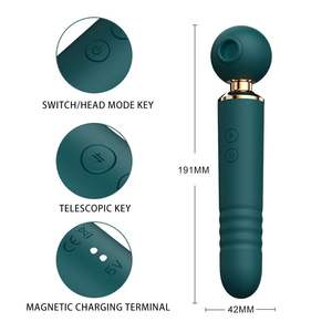 Neuer Magischer Saugender Stoßender Vibrierender <span class=keywords><strong>Dildo</strong></span> G-Punkt Lesbischer Japanischer Massage-Stab Vibrator für Frauen Silikon+ABS Valentinstag - Product Image 4