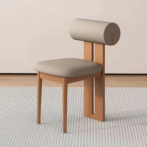 Chaise <span class=keywords><strong>de</strong></span> <span class=keywords><strong>salle</strong></span> <span class=keywords><strong>à</strong></span> <span class=keywords><strong>manger</strong></span> blanche <span class=keywords><strong>de</strong></span> style moderne et simple VL, chaise <span class=keywords><strong>de</strong></span> café nordique avec pieds en bois massif - Product Image 3