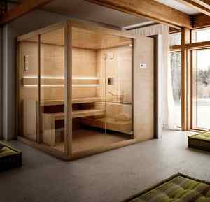 <span class=keywords><strong>Sauna</strong></span> Interior para 4 Personas, <span class=keywords><strong>Sauna</strong></span> de Vapor con Lámpara de Infrarrojos Lejanos, <span class=keywords><strong>Sauna</strong></span> de Esquina para el Hogar - Product Image 6