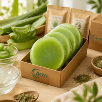 Savon artisanal à l'aloe vera de première qualité en gros (ODM) – Base de savon pur pour le bain, matière première DIY