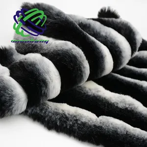 Faux Fur Fabrics New Arrival Top Quality Hot Sales Wholesale Prices Chinchilla Fake Fur Plush Faux Fur Fabric