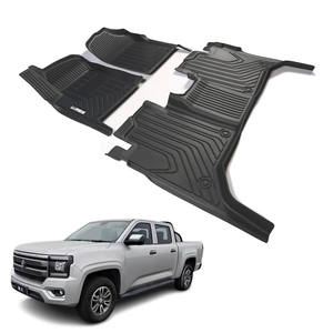 Auto Parts 4X4 Pick up Truck Carpets 3D TPV Car Floor Mats Cargo Liners for JMC Grand Avenue AVENUE DADAO 2023+