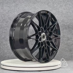 Cerchi in Lega 722 Auto Mirror Black Mesh Forged 21-23 Pollici con Bordo Profondo 5x112 5x120 5x130 per Bentley Continental, Rolls Royce <span class=keywords><strong>Ghost</strong></span>, Maserati - Product Image 4