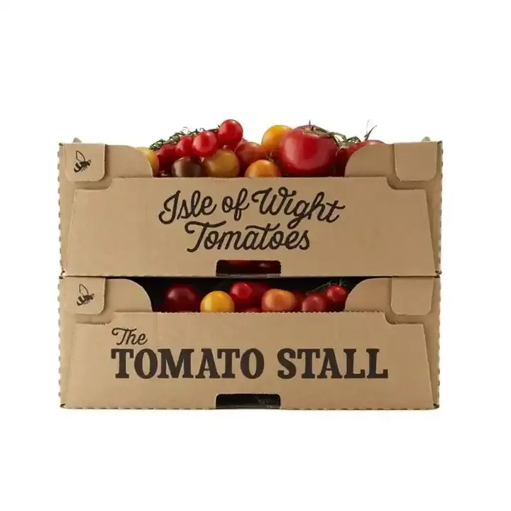 Boîte d'emballage personnalisée en carton ondulé robuste à prix bon marché d'usine en fruits frais
