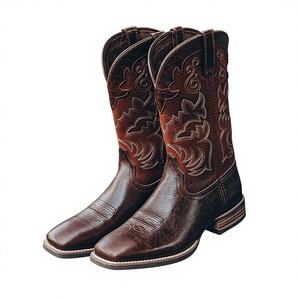 Bottes de cowboy Western Midi pour hommes, brodées, grande taille, avec semelle Goodyear, bottes de cowboy pour hommes personnalisées, bottes de cowboy de qualité supérieure - Product Image 5