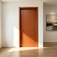 Portes Extérieures en Bois Sur Mesure, Insonorisées, Verre Trempé Silencieux, Cristal de Carbone, Chambre à Coucher, Design Minimaliste QI TAI, Garantie 3 Ans
