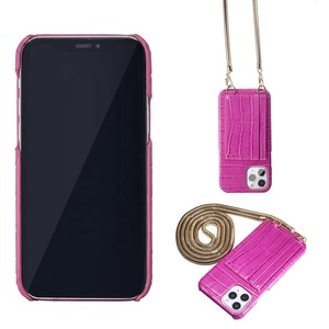 Custodia a Tracolla in Vera Pelle di Coccodrillo di Lusso con Portafoglio e Tracolla in Metallo per <span class=keywords><strong>iPhone</strong></span> <span class=keywords><strong>XR</strong></span> X XS 11 12 Pro Max - Product Image 6