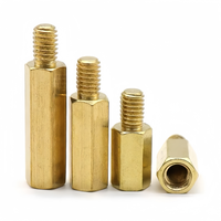 Poteau hexagonal en cuivre, goujon en cuivre à tête unique, support de vis pour châssis d'ordinateur, carte mère, colonne de support M2M2.5M3