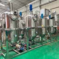 Machine de raffinage automatique d'huile de coco, de palmiste et d'olive, haute efficacité, en acier inoxydable, capacité de 1000 kg/h