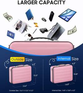 Хит продаж: водонепроницаемый портативный огнеупорный органайзер для документов с замком, наплечным ремнем, жесткий кейс, папка-аккордеон - Product Image 2