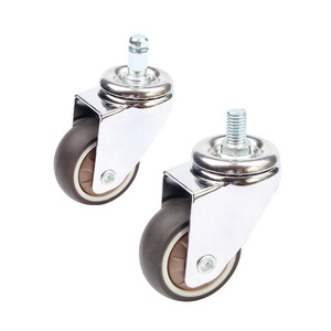 Roulettes pivotantes silencieuses 50 mm avec cache-poussière pour meubles - Product Image 3