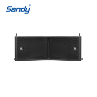 Enceinte passive Sandy J08M, enceinte line array double 8 pouces, système de sonorisation pour mariage, fête, enceintes de discothèque