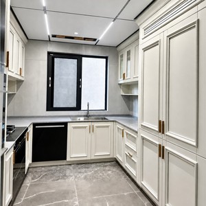 Muebles de cocina modulares americanos al por mayor, gabinetes de cocina americanos personalizables de calidad premium - Product Image 1