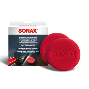 Aplicador de esponja súper suave y duradero, 2 piezas para aplicar cera, pulidor y sellador sin rayones - Product Image 1