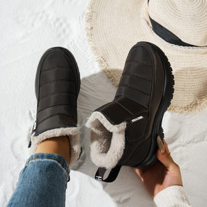 รองเท้าบูทยาวหุ้มข้อสำหรับผู้หญิง, รองเท้าบูตยาวกันน้ำกันหิมะสำหรับปีนเขากลางแจ้งฤดูหนาว - Product Image 5