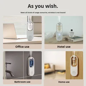เครื่องพ่นอโรมาแบบละอองละเอียด รุ่นไฮเอนด์ ใช้พอร์ต USB ปลั๊กอิน ติดผนัง ใช้งานอัตโนมัติ กำจัดกลิ่นไม่พึงประสงค์ เสียงเบา เหมาะสำหรับโรงแรม ห้องน้ำ รถเข็น ความจุ 0.5 ลิตร - Product Image 2