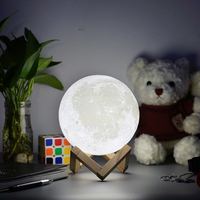 Lampe de nuit multicolore à commande tactile Usb Moonlight Changing Moon Lamp Lampe à lévitation magnétique