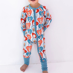 Pijama Enterizo de Bambú Orgánico con Cremallera para Bebé, Ropa de Recién Nacido, Pijama Personalizado de <span class=keywords><strong>Jersey</strong></span> Sostenible para Bebé - Product Image 3