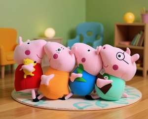 Set di peluche Peppa Pig, morbidi animali di peluche per bambini da 2 a 4 anni, regalo unisex - Product Image 2