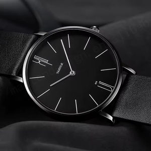 Reloj de pulsera informal para hombre, reloj minimalista para hombre, reloj de cuarzo genuino de cuero resistente al agua, reloj de moda Original - Product Image 3