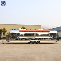 Camion de restauration rapide mobile entièrement équipé CAMPTRL avec cuisine complète, remorque alimentaire BBQ, cuisine mobile pour pizza et café
