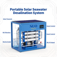 Système de filtration portable de dessalement d'eau de mer pour bateaux, 30L, alimenté par énergie solaire, pour transformer l'eau salée en eau potable