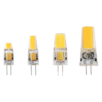 Ampoule LED G4 2 broches COB mini en silicone, lumière saphir AC/DC 12V, remplace les halogènes 3W 6W 7W 9W, pour lustre en cristal et bougie