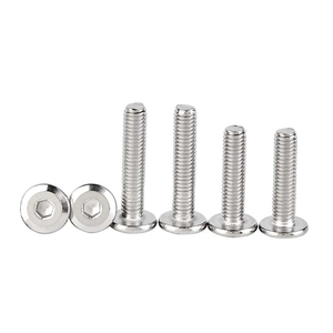 M3 M4 M5 M6 M8 M10 304 Stainless Steel Low Profile Hex Head <b>Screws</b> Flat Head Allen Bolts for Furniture - Product Image 4