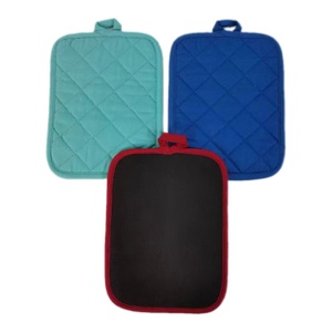 Mitaines de four matelassées personnalisées en néoprène et coton, gants de four imprimés en toile et silicone, style mitaine de four - Product Image 5