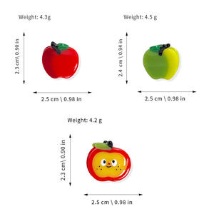 Dessin animé légumes fruits acétate pince à cheveux pour femmes acétate pomme citron kiwi aubergine poivre cheveux accessoires - Product Image 4