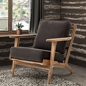 Fauteuil d'intérieur moderne extensible en bois pour le salon, la chambre à coucher et la salle à manger-Mobilier de maison polyvalent - Product Image 4