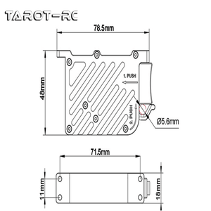 <span class=keywords><strong>Tarot</strong></span> TL2962 modello aereo Multi rotore Airdrop dispositivo elettronico lanciatore pesante Off line gancio dispositivo parabolico - Product Image 6