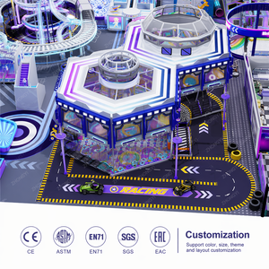 Équipement de terrain de jeux intérieur commercial <span class=keywords><strong>pour</strong></span> enfants, piste de karting avec labyrinthe en filet de cordes, fabricant de centres de jeux intérieurs - Product Image 1
