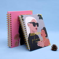 Carnet de notes en spirale avec impression personnalisée, planificateur de soins personnels, carnet de notes