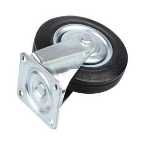 4-Zoll-Schwenkplattenrolle mit 4/5 Zoll schwarzem Gummi rad Stahl/PP-Kern Einstellbarer 100-mm-Industrierolle - Product Image 5