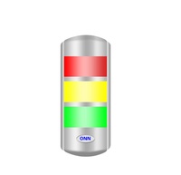ONN-M4W Bande lumineuse LED murale 24V/220V, barre lumineuse à trois couleurs RYG, voyants indicateurs, équipement de voyants indicateurs