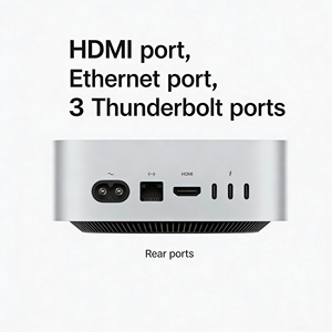 มินิพีซีรุ่นใหม่ปี 2024 พร้อมชิป M4: คอมพิวเตอร์ตั้งโต๊ะขนาดกะทัดรัดพิเศษ - Product Image 2