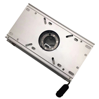 Piétement de siège de bateau en aluminium de qualité marine avec base de siège réglable en hauteur par vérin à gaz pour quincaillerie de chaise de capitaine de yacht