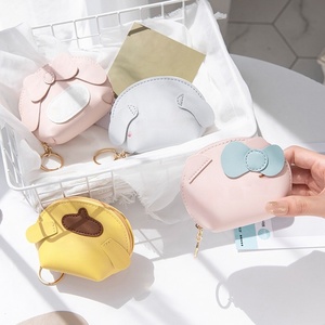 Cute Sario Coin Purse Keychain Cheap Wholesale Famous Anime Cartoon Character Soft Toys Plush Keychains for Claw Machine