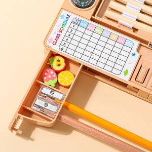 Étui à crayons double couche multifonctionnel de haute qualité, écologique, promotionnel, cadeau scolaire créatif et mignon pour enfants - Product Image 5