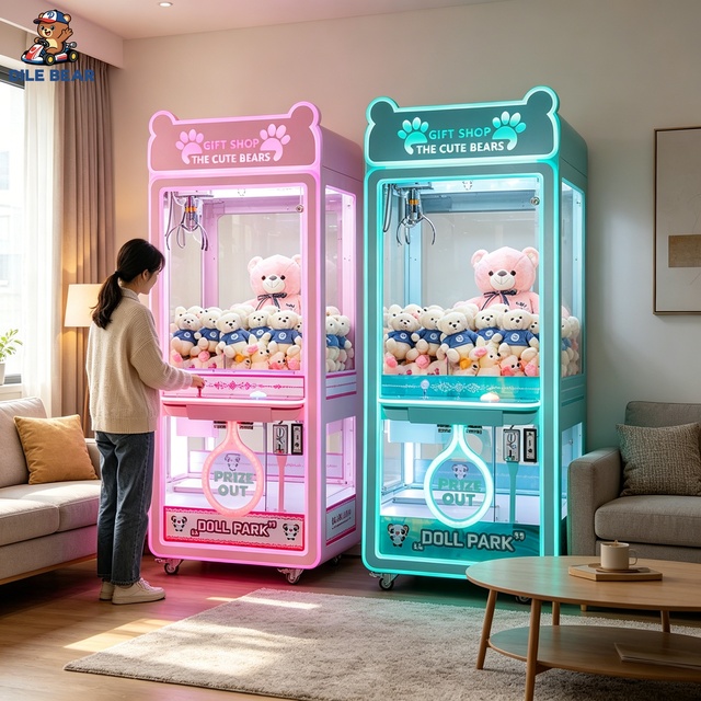 Compact Doll Park Claw Machine Gift Shop Arcade Game Machine Coin Operated Toy Catcher for Bar Club Cinema and Luxury Restaurant