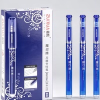 Meilleur stylo effaçable, vente en gros, encre noire/bleue 0,5 mm, stylo à bille gel pour étudiants et usage professionnel