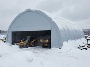 Carpa de Almacenamiento de Doble Estructura Galvanizada por Inmersión en Caliente, Resistente a los Rayos UV, de PVC de 610 g, para Almacenamiento en Regiones con Nieve Intensa - Product Image 4