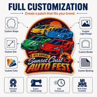 Fabricant de patchs brodés personnalisés pour clubs automobiles, vente en gros de badges thermocollants ou à coudre pour vestes, chapeaux, sacs, uniformes