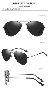 Gafas de Sol para niños, venta al por mayor, superventas, gafas de sol clásicas con marco de metal aviat, gafas de sol de colores azules para niños, gafas personalizadas con logotipo - Product Image 2