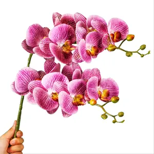 Оптовая продажа с фабрики, искусственные ветки, искусственный бутик, фиолетовые орхидеи, цветы фаленопсиса