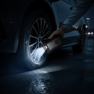 Inflador <span class=keywords><strong>de</strong></span> Neumáticos, <span class=keywords><strong>Compresor</strong></span> <span class=keywords><strong>de</strong></span> <span class=keywords><strong>Aire</strong></span> Portátil Inalámbrico Recargable, <span class=keywords><strong>Mini</strong></span> Bomba <span class=keywords><strong>de</strong></span> <span class=keywords><strong>Aire</strong></span> con Iluminación LED, Pantalla Digital, Corriente Máxima <span class=keywords><strong>de</strong></span> 7A - Product Image 3