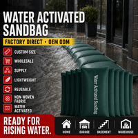 Sac de sable activé par l'eau en tissu non tissé léger et réutilisable, sur mesure, vente en gros, directement de l'usine, OEM ODM